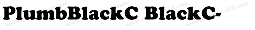 PlumbBlackC BlackC字体转换
